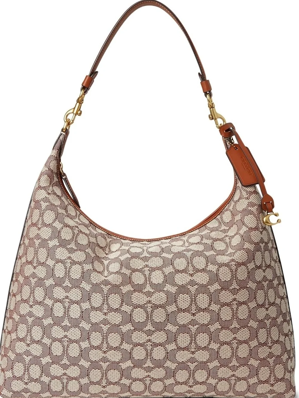 Coach Women's Juliet Shoulder Bag 38 In Signature Textile Jacquard, Cocoa Burnis